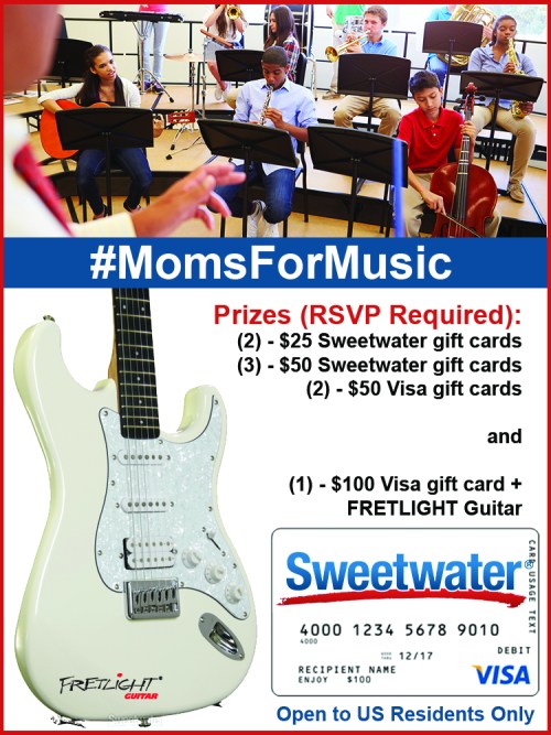 RSVP To The Sweetwater Twitter Party | Win Visa Gift Cards & More @sweetwatersound #MomsForMusic ⋆ My Sparkling Life