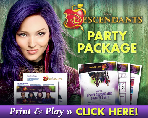 Awesome Downloadable Descendants Party Package ⋆ My Sparkling Life
