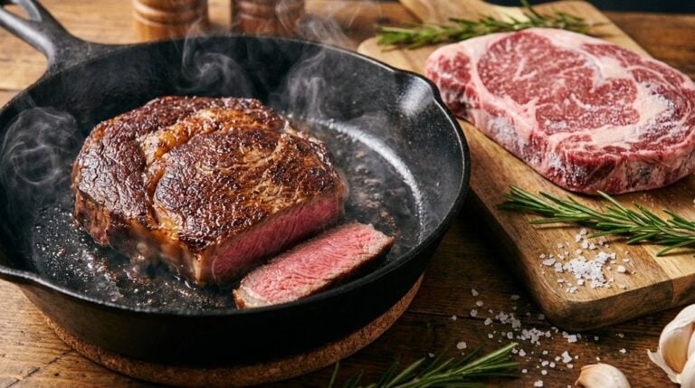 cook steaks from frozen