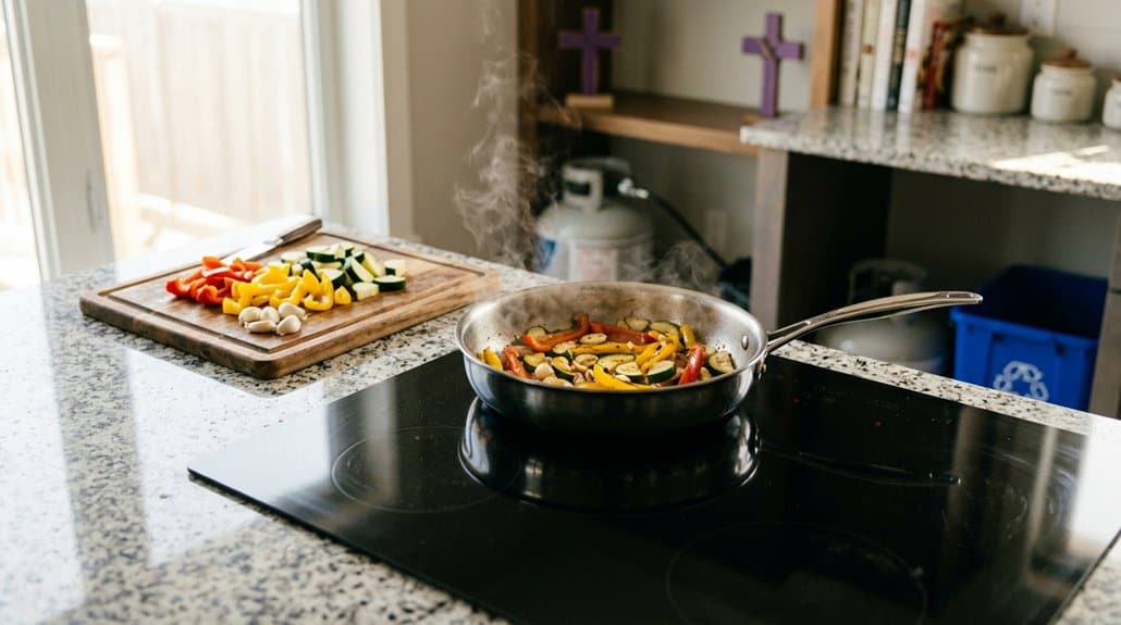 induction cooking without propane