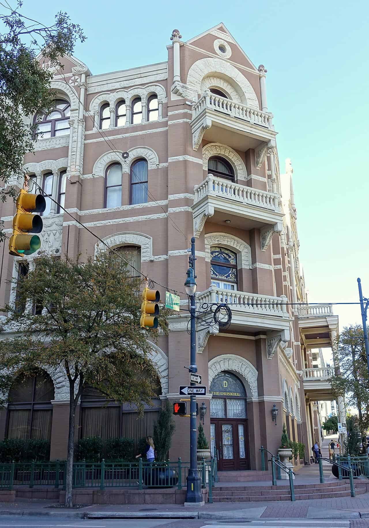 The historic Driskill Hotel in downtown Austin, Texas